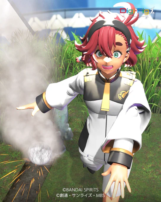 #デジフィグ 白いアイテムを丁度ガチャで手に入れたので。