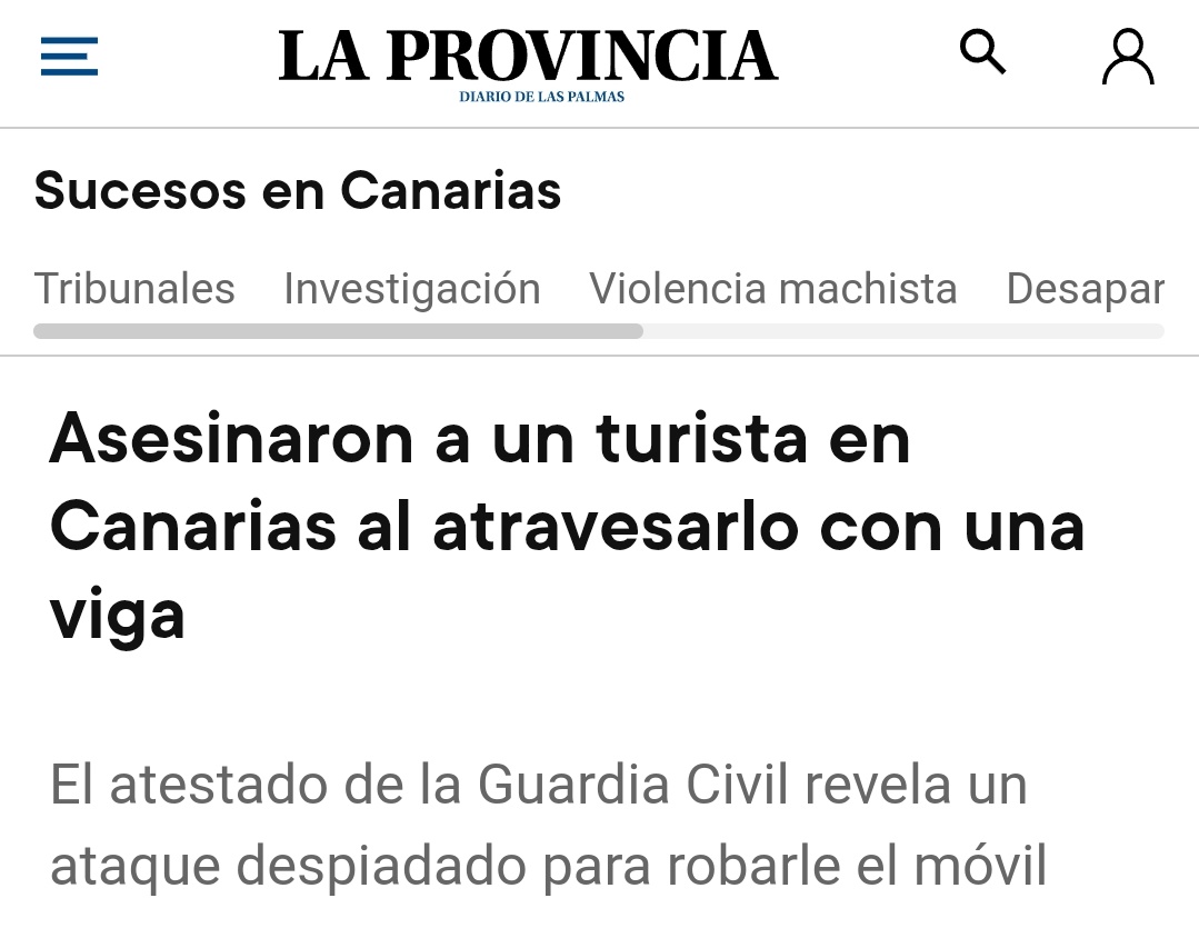⚠️ #Fuerteventura | Los 4 inmigrates ilegales que asesinaron al turista danés, lo hicieron para robarle móvil.

➡️ Abdellatif, Laroussi, Youssef y Othmane (MENA) lo acorralaron y le clavaron una viga de hierro en el dorso. Una vez en el suelo y agonizando, le robaron su teléfono.