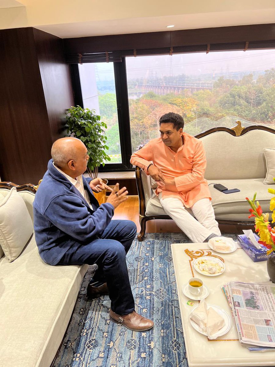 माननीय कैबिनेट मंत्री, विधि एवं न्याय, श्रम, विकास, कला, संस्कृति एवं भाषा, और पर्यटन, एनसीटी सरकार दिल्ली द्वारा, प्रिय मित्र और हिंदू इकोसिस्टम के संस्थापक <a href="/KapilMishra_IND/">Kapil Mishra</a> जी को हार्दिक बधाई दी और विभिन्न विषयों पर गहन, आत्मीय चर्चा हुई।

#HinduEcosystem