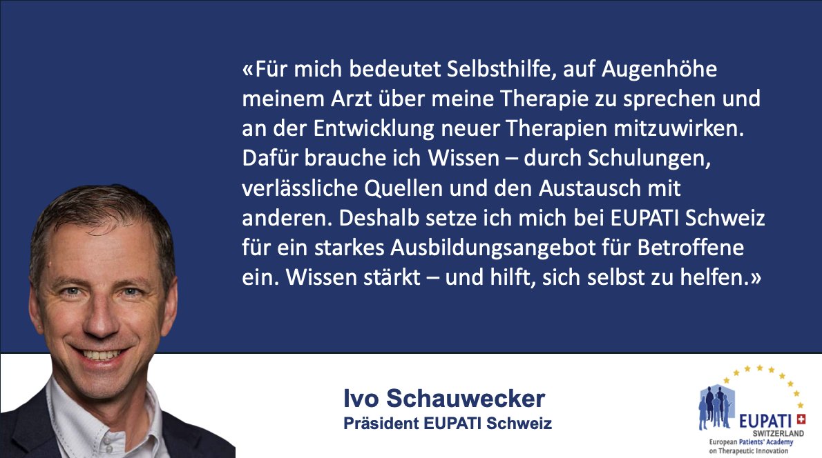 Zum #TagderKranken: „Hilfe zur Selbsthilfe“ bedeutet für uns: Patient:innen weiterbilden, stärken und befähigen, aktiv das Gesundheitswesen mitzugestalten. Denn Wissen stärkt – und hilft, sich selbst zu helfen! 👉Mehr erfahren: shorturl.at/Pq2BF
#PatientEmpowerment #EUPATI
