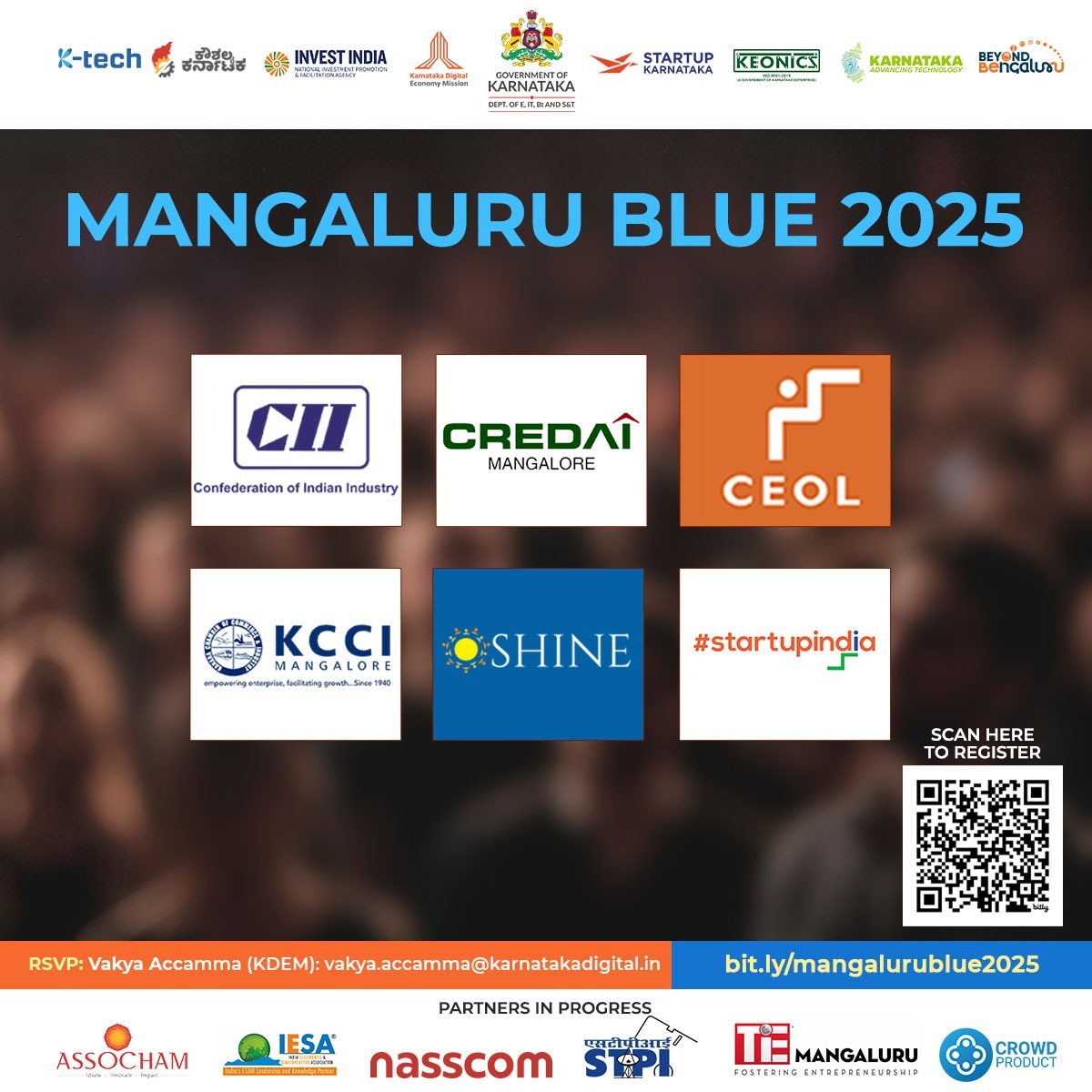 Mangaluru Blue 2025 – An event designed for startups and entrepreneurs to showcase their innovations, connect with key investors, and take their businesses to the next level.

#startupkarnataka #mangalurustartups #entrepreneurship #innovation #startuppitch #fundingopportunities