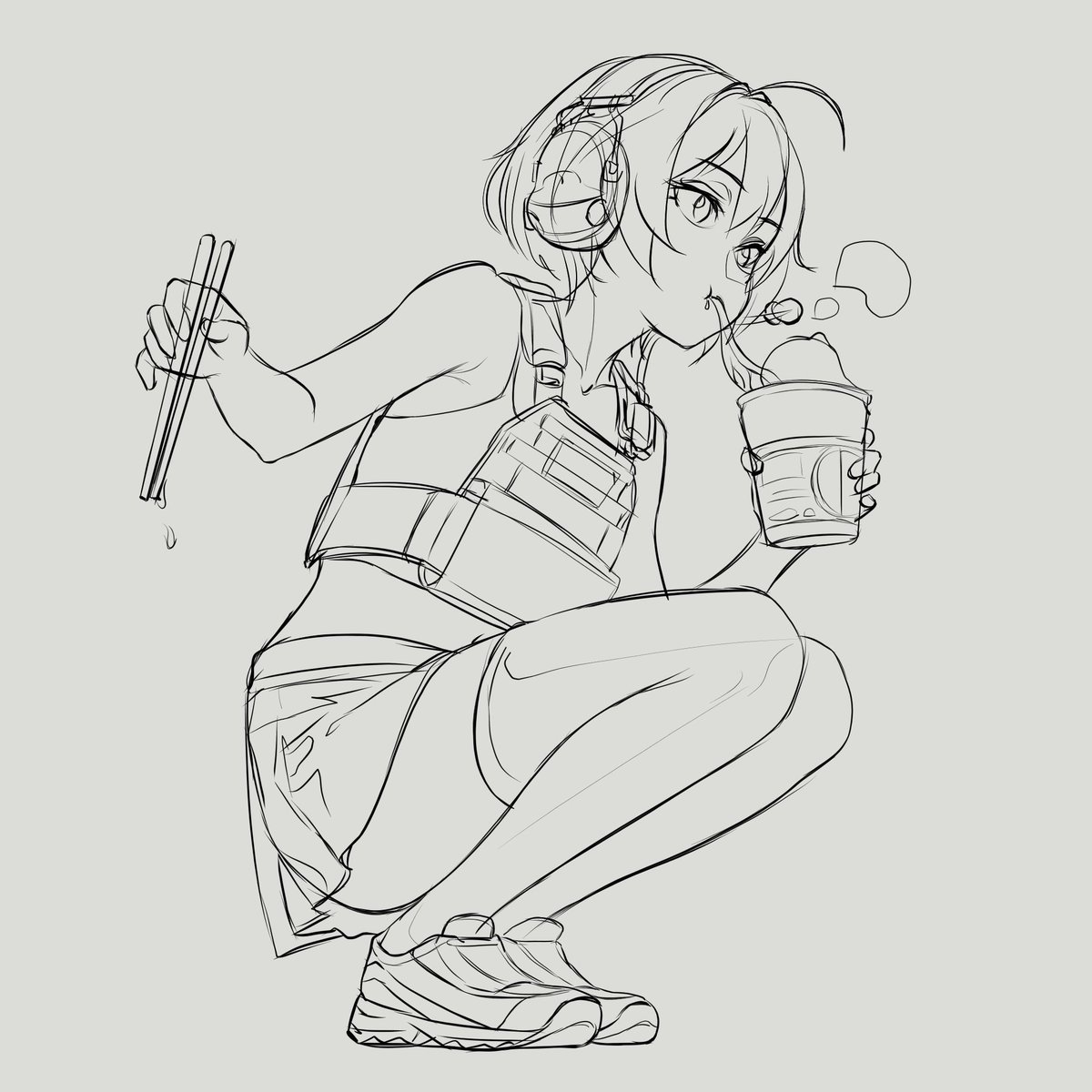 Me craving some instant noodles:
#art #illustration #anime #tactical