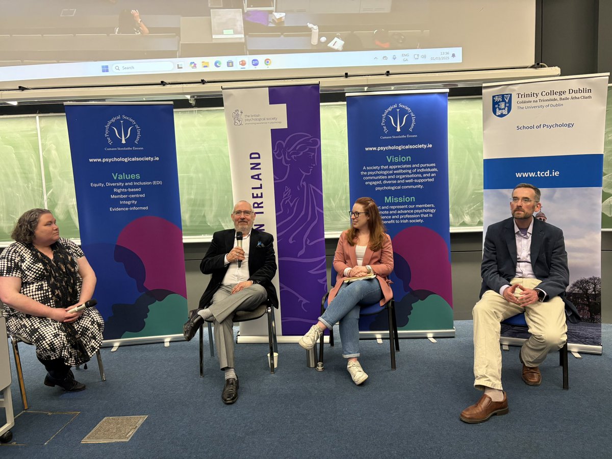 PSI Clin. Psychology (@dcppsi) on Twitter photo 20th All-Ireland Psychology Career Event <a href="/PsychologyTCD/">Psychology TCD</a> <a href="/PsychSocIreland/">Psychological Society of Ireland</a> <a href="/NIBPS/">Northern Ireland BPS</a>
Session 3: Paul Halligan -Counsellor, Elen Brady- Irish civil service, Fergal O’Brien - An Garda Siochana with Suzanne Guerin <a href="/UCDPsychology/">UCD Psychology</a> 20th All-Ireland Psychology Career Event <a href="/PsychologyTCD/">Psychology TCD</a> <a href="/PsychSocIreland/">Psychological Society of Ireland</a> <a href="/NIBPS/">Northern Ireland BPS</a>
Session 3: Paul Halligan -Counsellor, Elen Brady- Irish civil service, Fergal O’Brien - An Garda Siochana with Suzanne Guerin <a href="/UCDPsychology/">UCD Psychology</a>