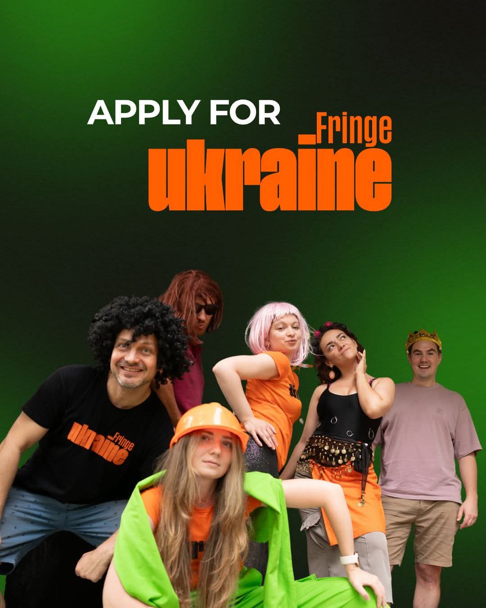 Ukraine Fringe 2025 call for performers/theatre makers from the US, Europe and from any other country who support Ukraine! 💫

🗓Aug  28-31, 2025
✅ Kyiv, Ukraine

We are bringing Fringe culture to here and raising awareness about Ukraine 🇺🇦

📌 Register: forms.gle/3tETWfnSCKTu19…