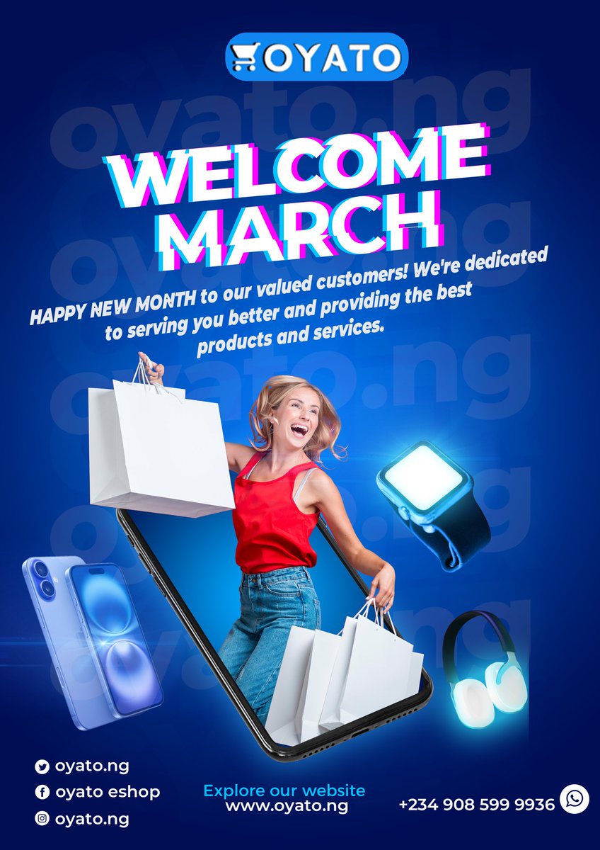 HAPPY NEW MONTH! To celebrate, we're giving you a chance to WIN 10GB of data! Simply shop ₦150,000 or more at Oyato Online Shop and you'll be entered into our draw! #ShopAndWin #northernstateorder #newatmwithdrawerfee #Trump #JHOPE #LCDLFAllStars #AppleLaunch