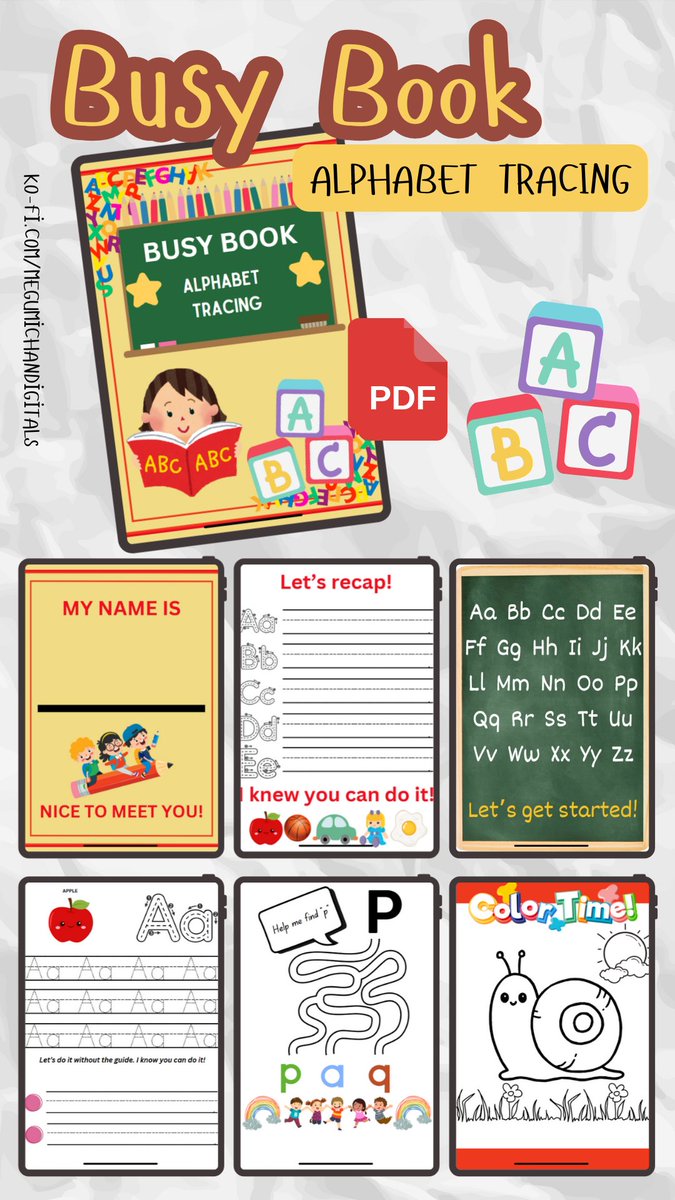 megumichan017's tweet image. 🎉✨ NEW on Ko-Fi: The Ultimate Busy Book! 
VISIT SHOP: ko-fi.com/s/5814ab1f2b

55 pages of fun, tracing lines for ABCs, and endless learning joy! Perfect for preschoolers (but fun for all ages). Ready to spark creativity and giggles? Grab yours now! 🚀📚

#BusyBook #TracingABC