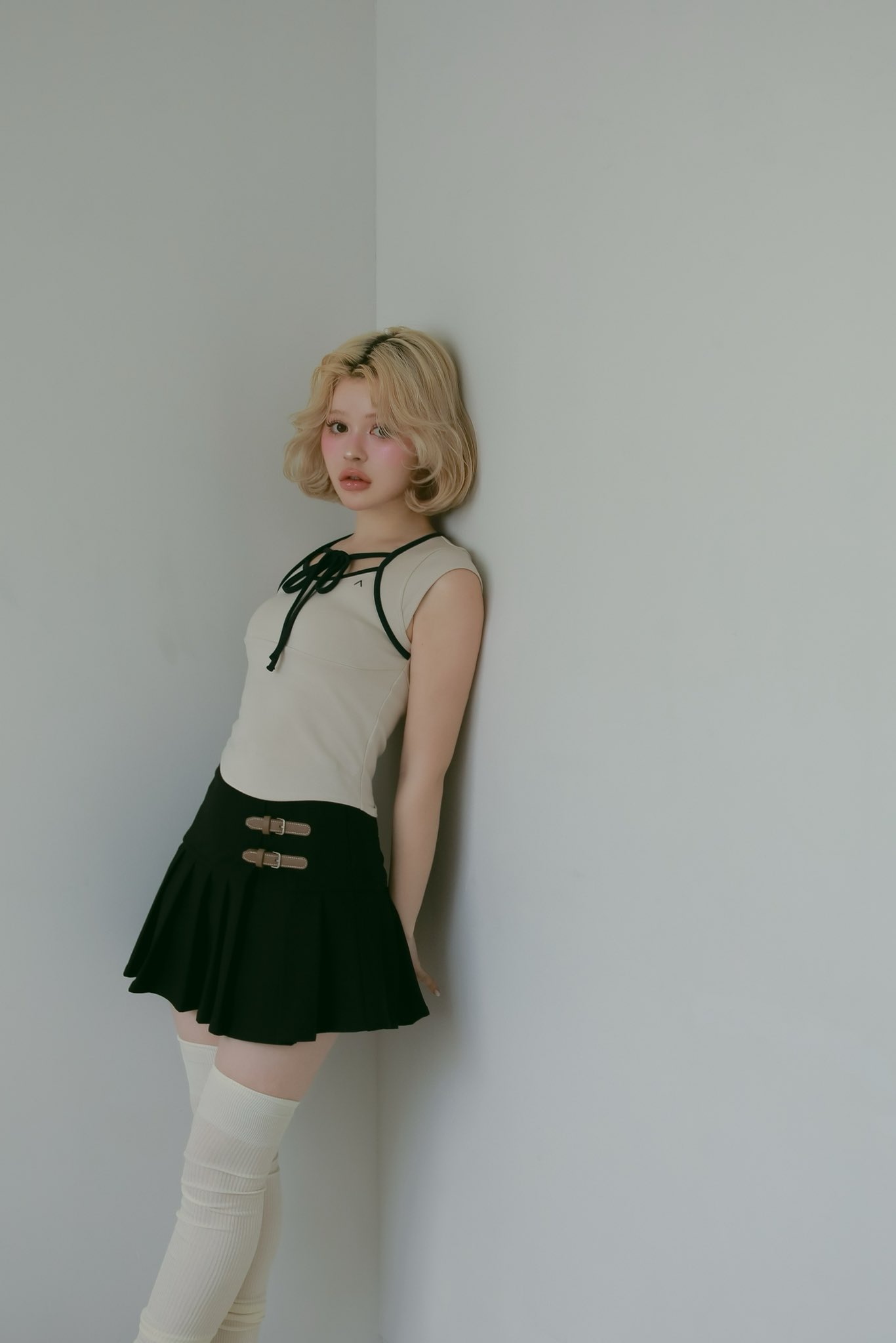 Giselle pleats skirt