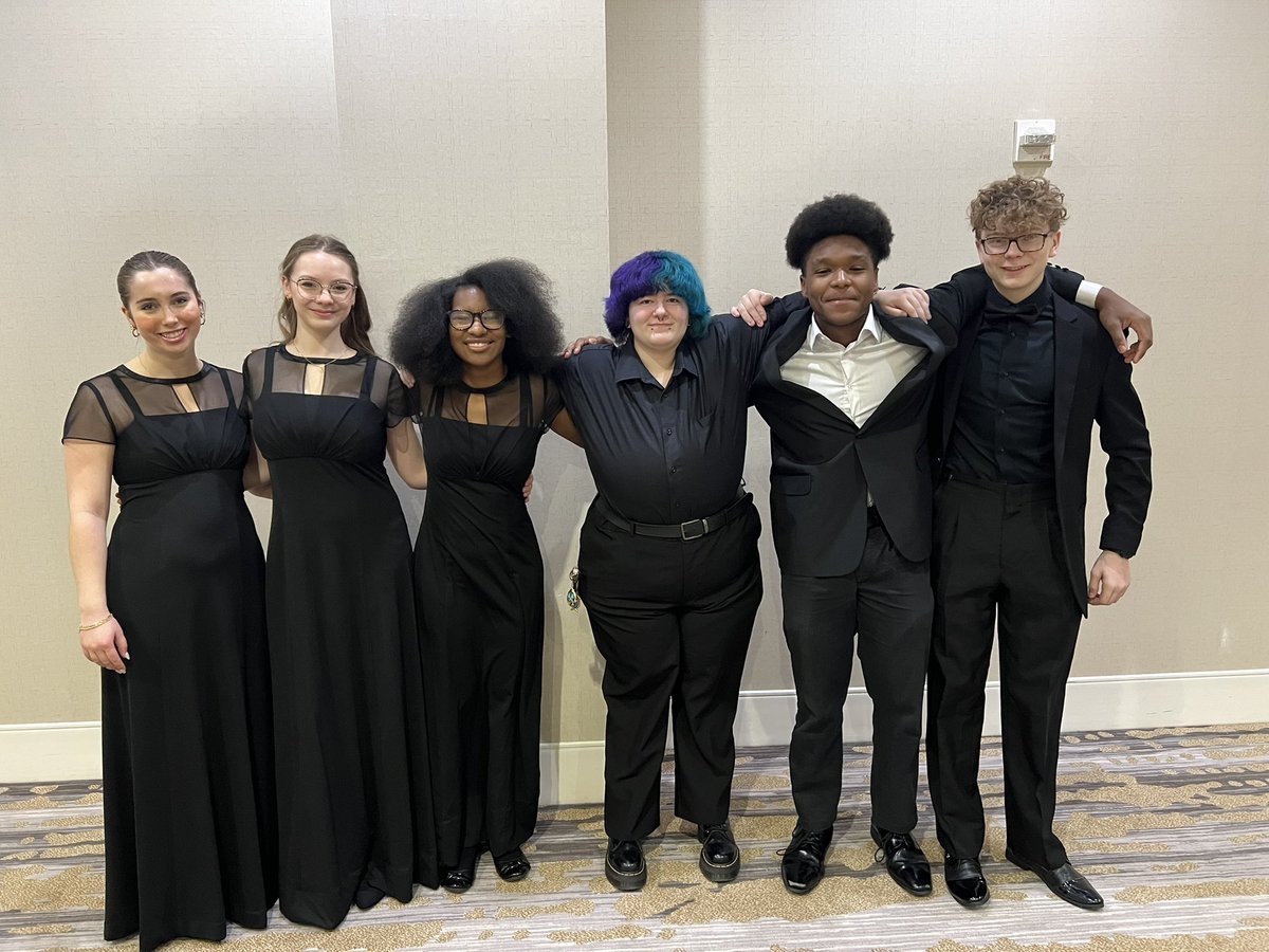These SIX all-state singers are ready for their concert! Proud and excited for them!