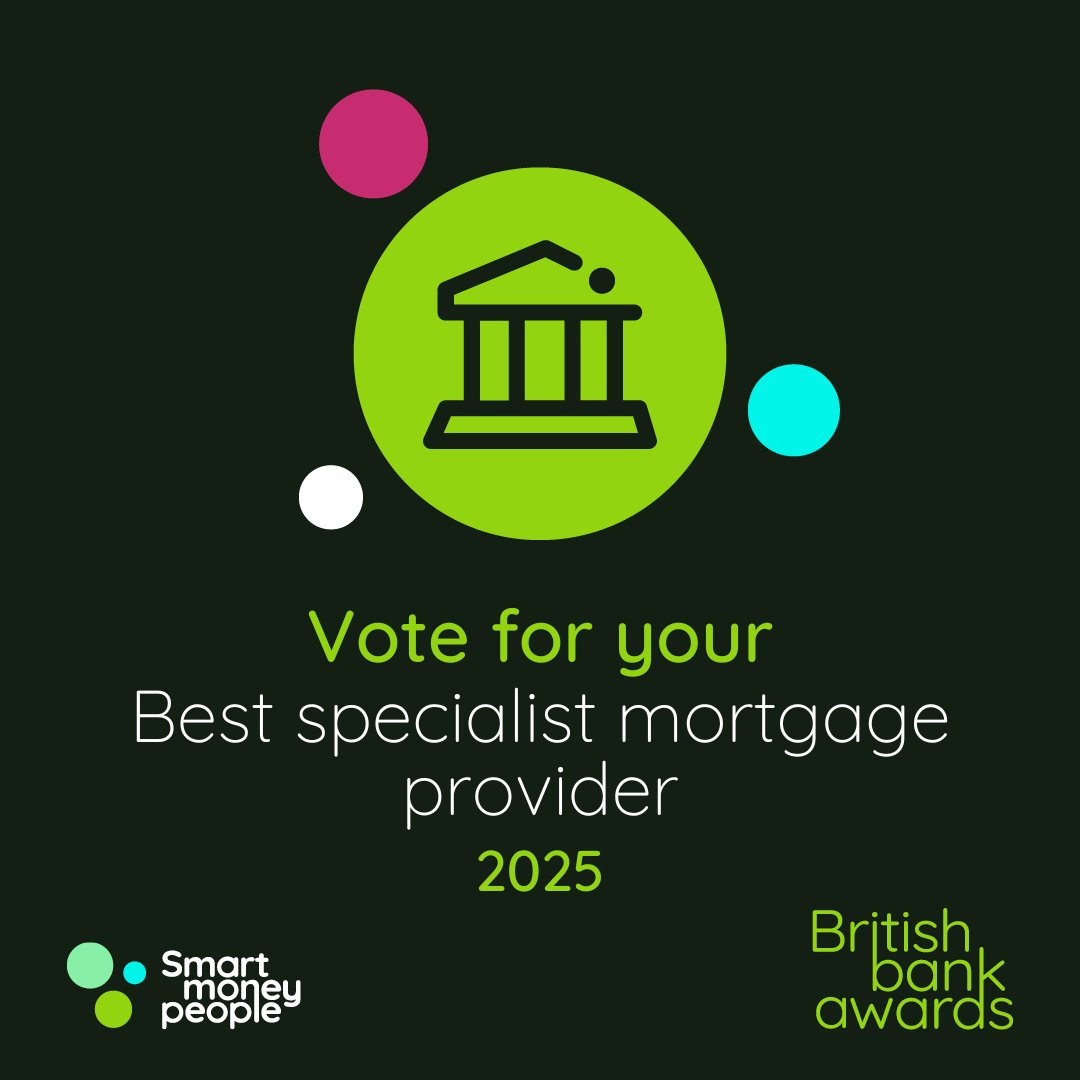 Have your say on who wins 'Best specialist mortgage provider 2025'. 🏆

Who’s your provider? Make sure to give them a shout out for the British bank awards, run by Smart Money People.

👉 bit.ly/3ZMNkSm

<a href="/BathBuildingSok/">Bath Building Soc</a> 
<a href="/castletrustbank/">CTB</a> 
<a href="/ChorleyBS/">ChorleyBS</a> 
<a href="/DarlingtonBS/">Darlington BS</a>