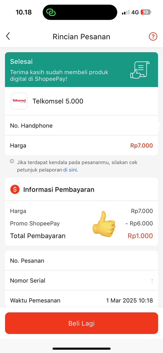 ceritacitraaa's tweet photo. THANKYOU SHOPEE
BELI PULSA 5K bayar 1K
#promoshopee #shopee #fyp #promo https://t.co/2geyOX7uso