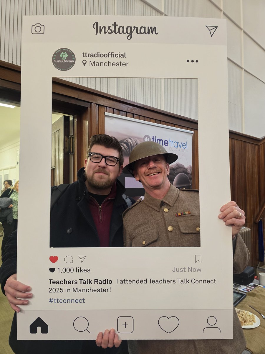 Having a fantastic day at #ttconnect in Manchester today! Looking forward to talking all about stories in the history classroom this afternoon. 😀