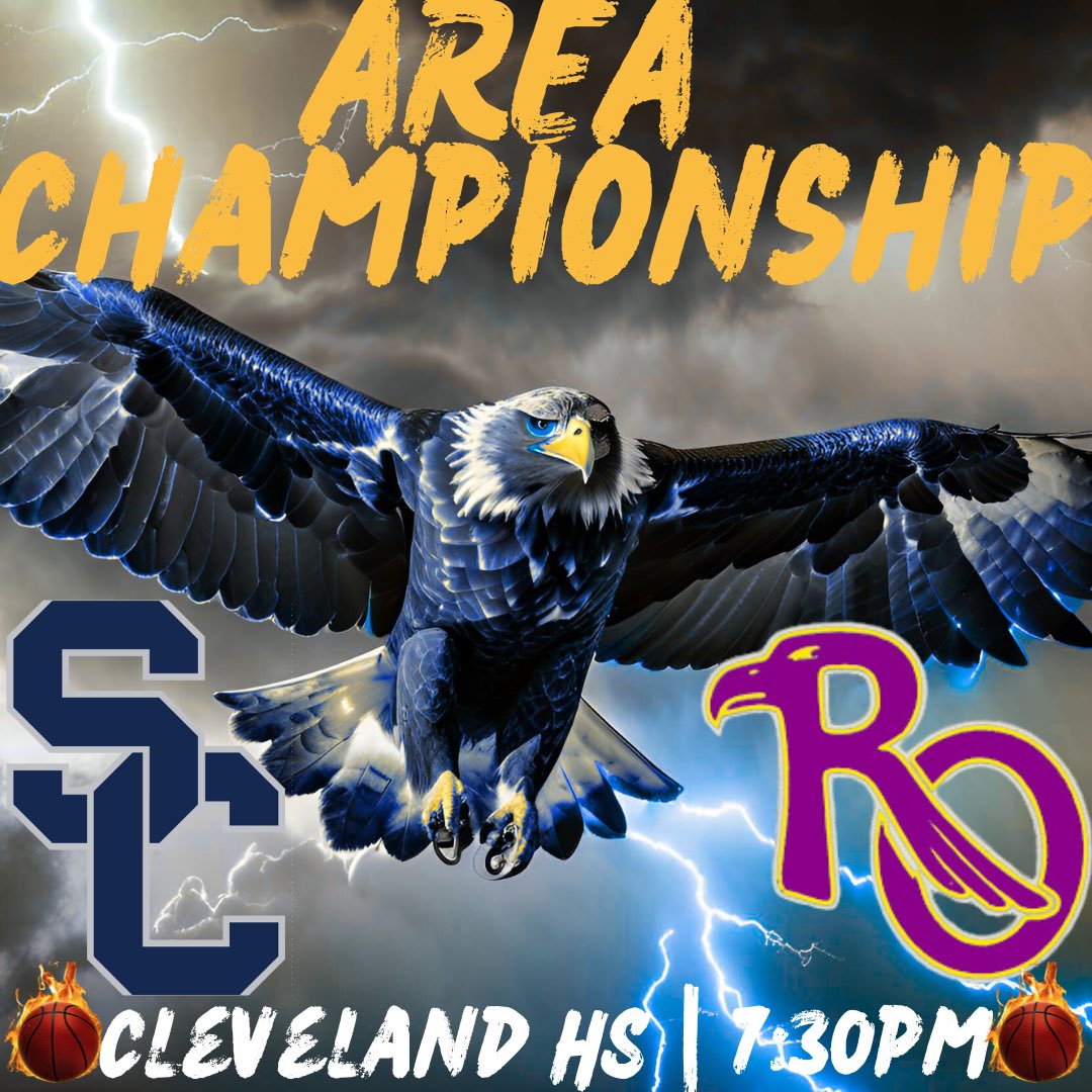 AREA CHAMPIONSHIP

🆚 Red Oak
📍 Cleveland HS
⏰ 7:30pm

Winner to STATE❕

#TheTakeover