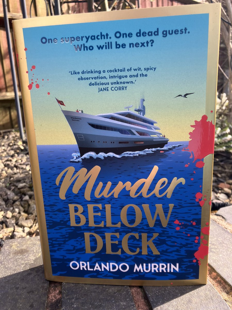 LucyVAndrew's tweet photo. The first of my @Waterstones pre-orders has arrived! Can’t wait to read @orlandomurrin’s #MurderBelowDeck! https://t.co/EG0tgbjBU3
