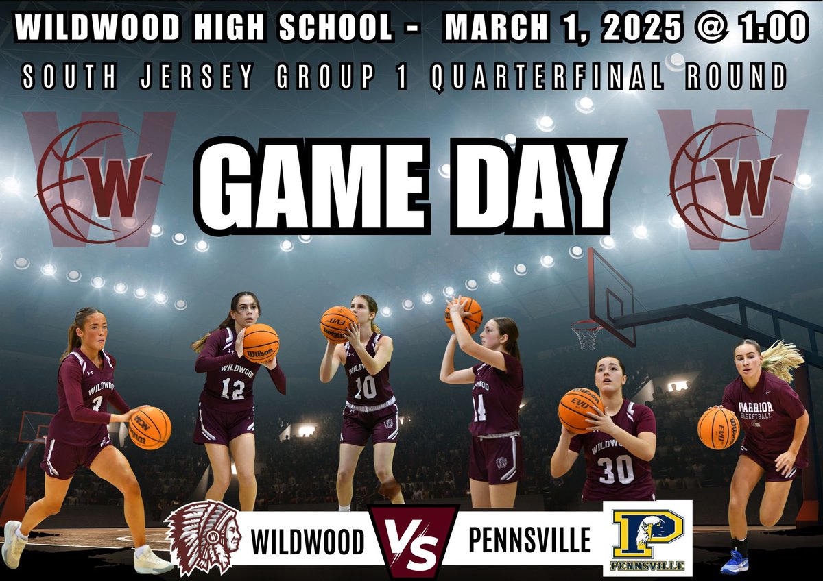 Game Day! Hope to see you at WHS @ 1 ❤️🏀❤️