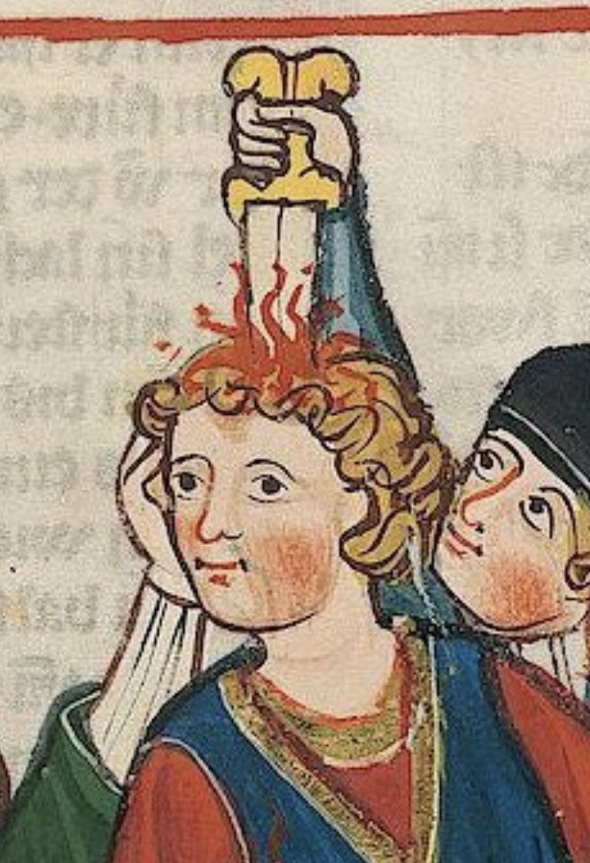 Checking social media before reading in the morning.