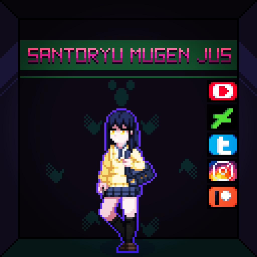 SantoryuMJ's tweet photo. Another Pixel Art from me, for you
Otro Pixel Art de mi, para ti
-
-
-
#sprite #pixelart #pixelartist #2d #santoryumugenjus #santoryuMJ #pixel #art #retro #pixelartwork #pixelstudio #ドット絵 https://t.co/fdEAvdtN0C