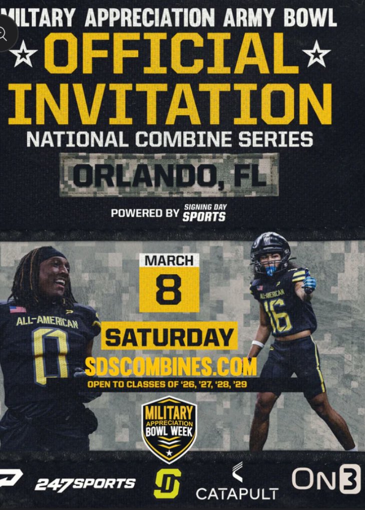 Thank you <a href="/USArmyBowl/">Military Appreciation Bowl Week</a> <a href="/USArmyBowl/">Military Appreciation Bowl Week</a>  for the invite