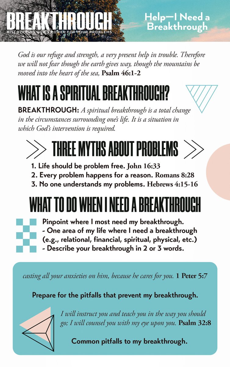 jccelgin's tweet image. #TeachingGuide | Breakthrough » Help I Need a Breakthrough | 03-02 #March #God #Elgin
