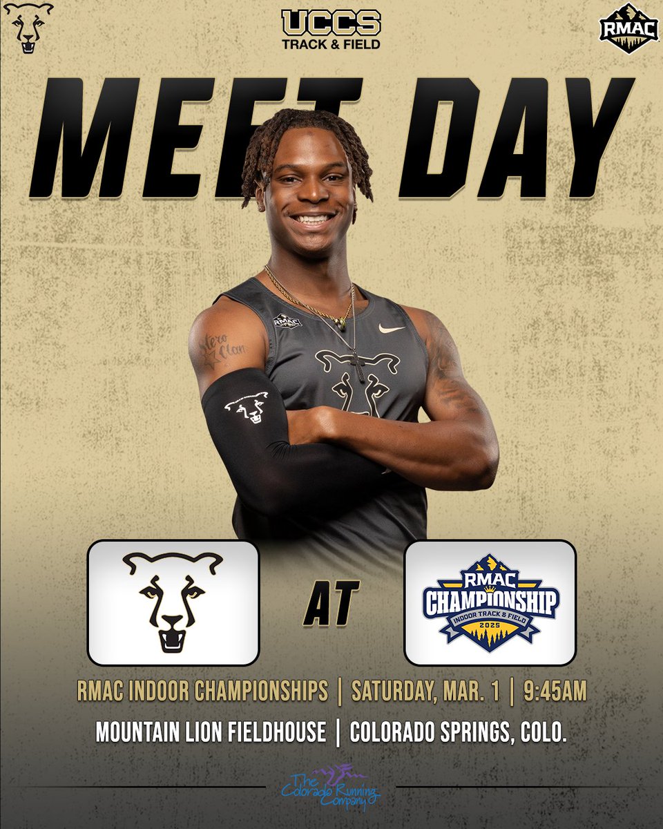 👟 MEET DAY 👟

🎟️ RMAC Indoor Championships
📍 Colorado Springs, Colo.
🏟️ Mountain Lion Fieldhouse
⌚ 9:45 a.m.
📊 brnw.ch/21wR2rS
📰 brnw.ch/21wR2rV
🎥💲 brnw.ch/21wR2rT
🎫 brnw.ch/21wR2rU

#GoMountainLions #RMACtf