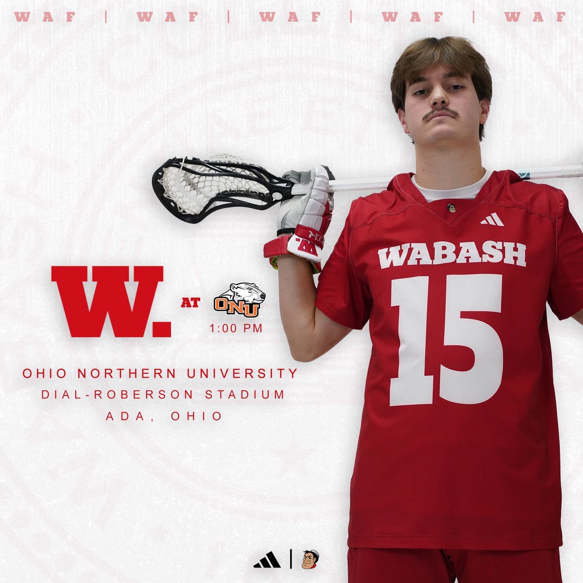 WabashLax's tweet image. G A M E  D A Y ‼️

On the road at Ohio Northern for game 4️⃣ of 2025.

The program's first ever contest against the Polar Bears.

#WAF | #TheRightWay | #TheBrotherhood