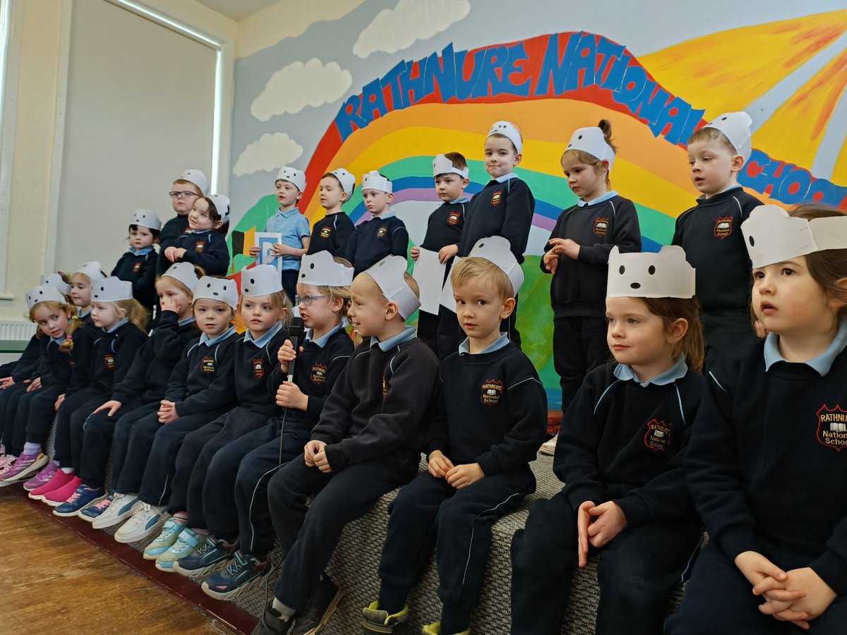 Junior Infants told us all about Polar Bears at Assembly. Did you know their skin is black and their fur is clear? <a href="/RathnureNS/">Rathnure NS</a>