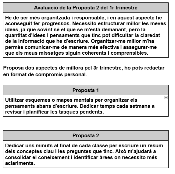 Quan et trobes aquest nivell de reflexió a les carpetes d'aprenentatge dels alumnes a final de trimestre, en aquest cas de 1r de batxillerat, és quan penses que anem pel bon camí. #Portafoli #Autoregulació #AvaluacióFormadora #AvaluarxAprendre