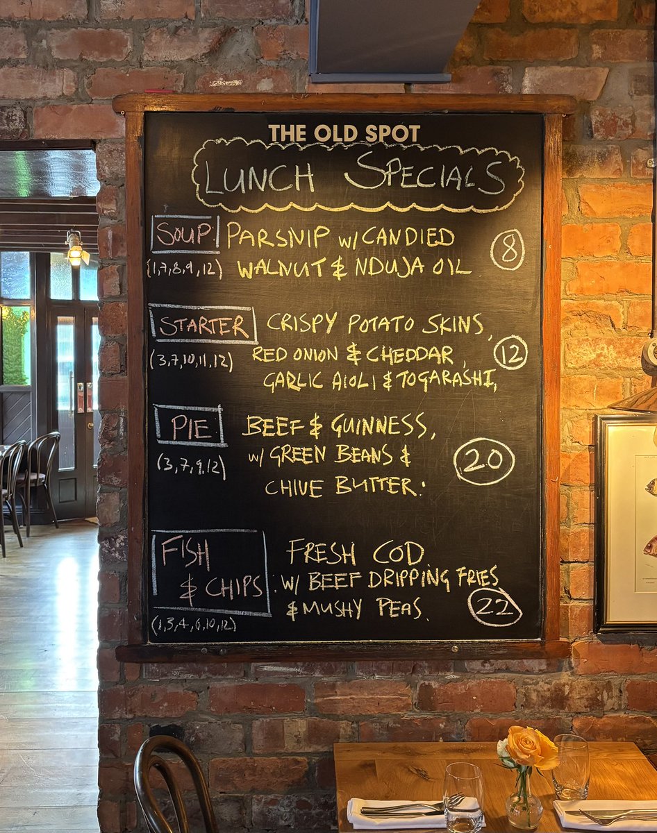 Great little pre match lunch going on today. We are Open until 3pm if you fancy joining us theoldspot.ie for bookings 🥳