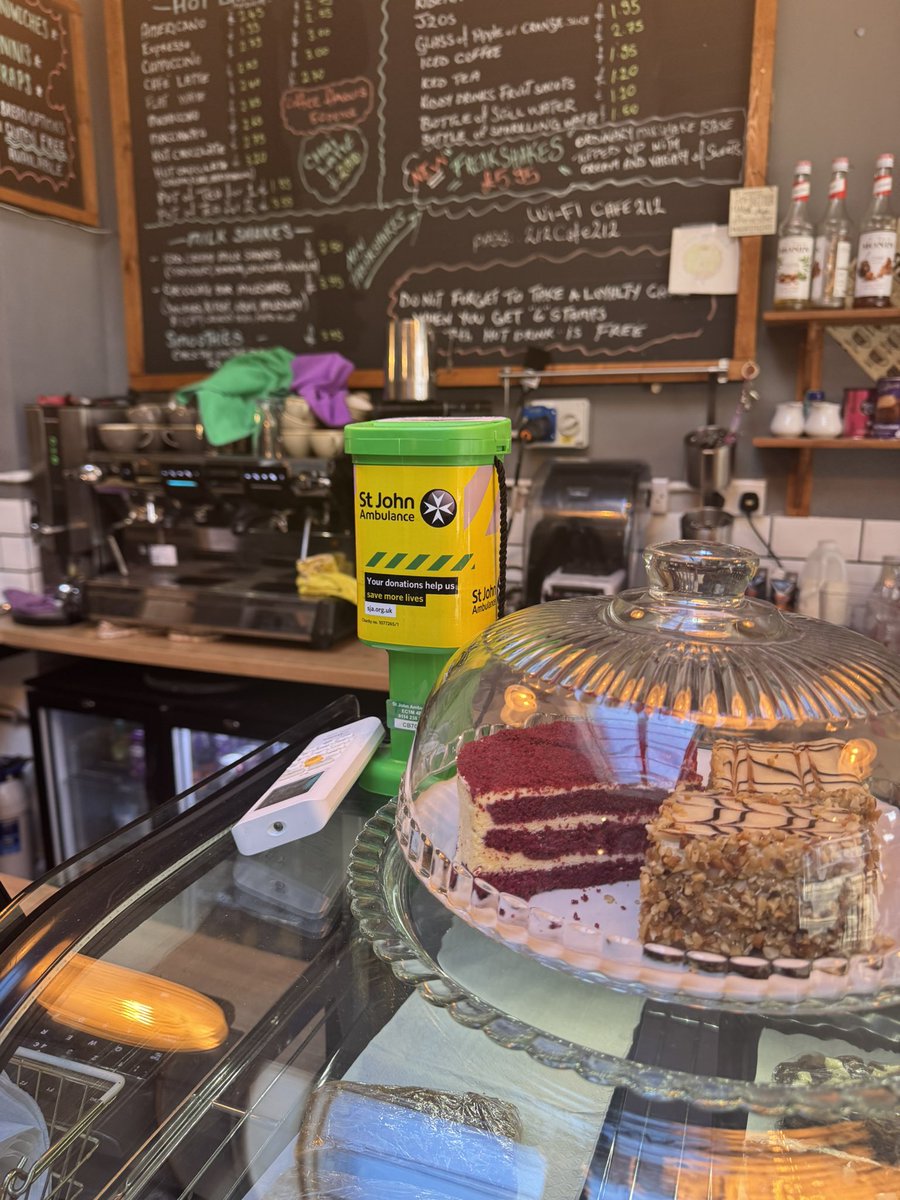 CallumWard1998's tweet photo. Popped in for breakfast at Cafe 212 in Uckfield who have kindly agreed to host a donation tin for the Central Sussex and Ouse Valley Network.
Great work by Kevin, Colin, and the rest of the team getting the SJA brand back into our local community.
#sjasussex #sjaCSOVNetwork https://t.co/H8x5ZFPvZr