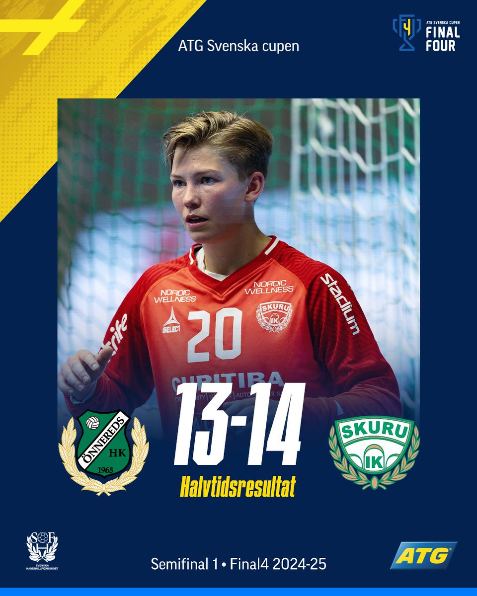 🏆Skuru-ledning efter 30 spelade minuter!

#handboll #handball #svenskhandboll #atgsvenskacupen #atgfinal4 #semifinal1