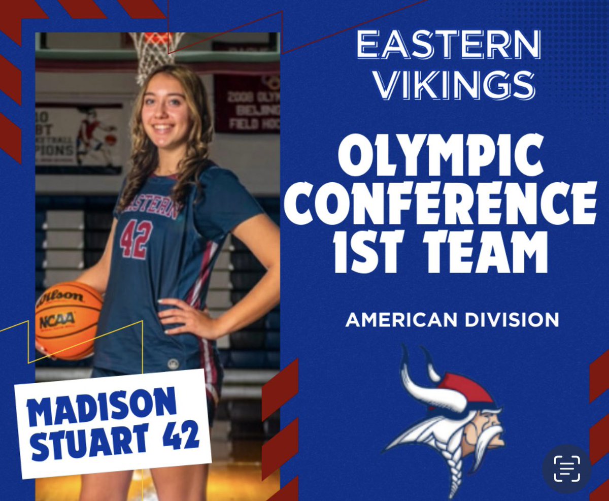 Eastern Girls Basketball (@eccrsdgirlsbb) on Twitter photo Congratulations to Madison Stuart for being selected to Olympic conference 1st team American division. 👏🏼
<a href="/easternviking/">Eastern Athletics & Activities</a> <a href="/maddiestuart42/">Madison Stuart</a> Congratulations to Madison Stuart for being selected to Olympic conference 1st team American division. 👏🏼
<a href="/easternviking/">Eastern Athletics & Activities</a> <a href="/maddiestuart42/">Madison Stuart</a>