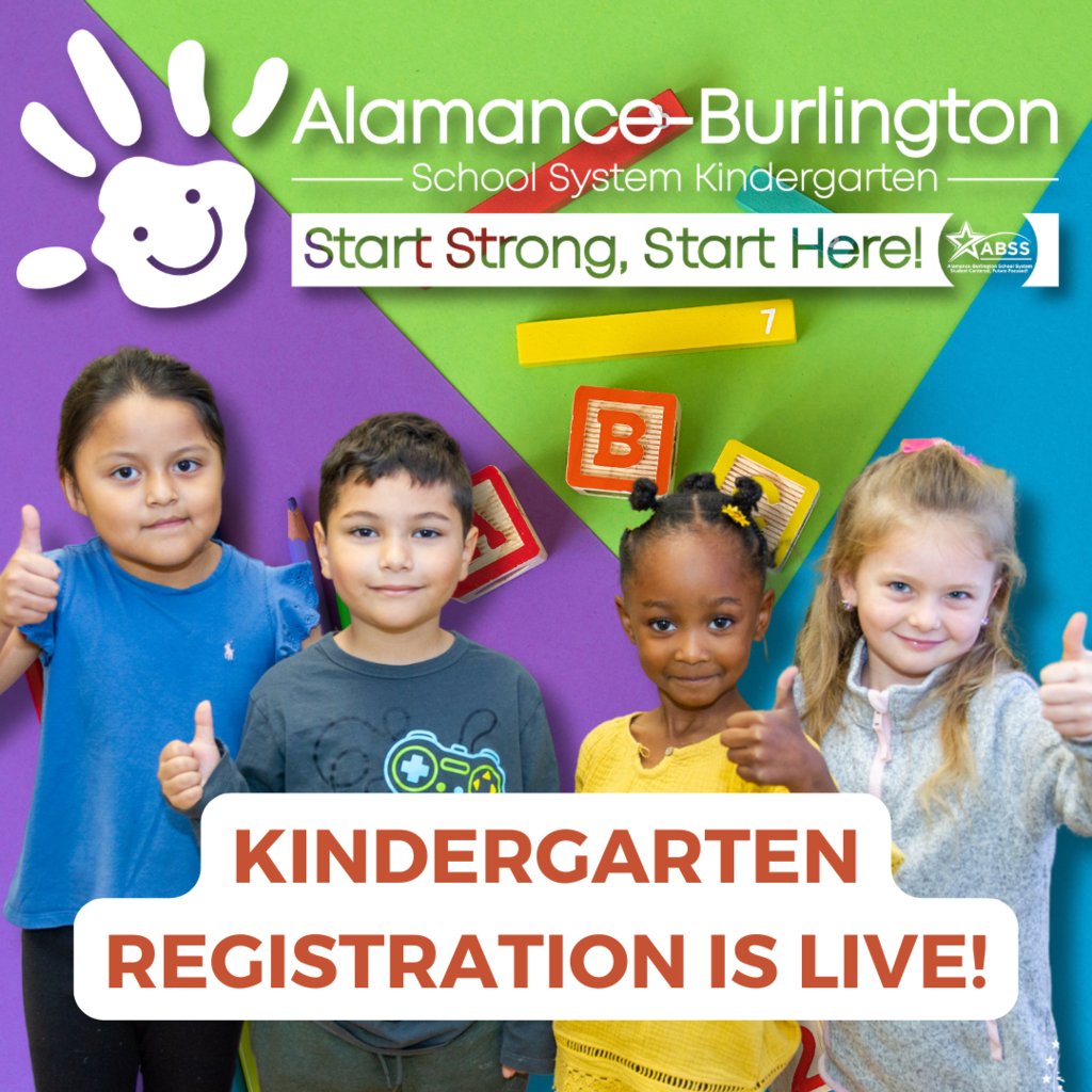 ✨ Start strong, start here!  Kindergarten registration is live!  Instructions can be found on our website: bit.ly/absskindergart…. Also, don't forget about our Kindergarten Fair next Saturday, March 8th, 9 AM to 12 PM at Holly Hill Mall! #ABSSEvents #ThisisABSS