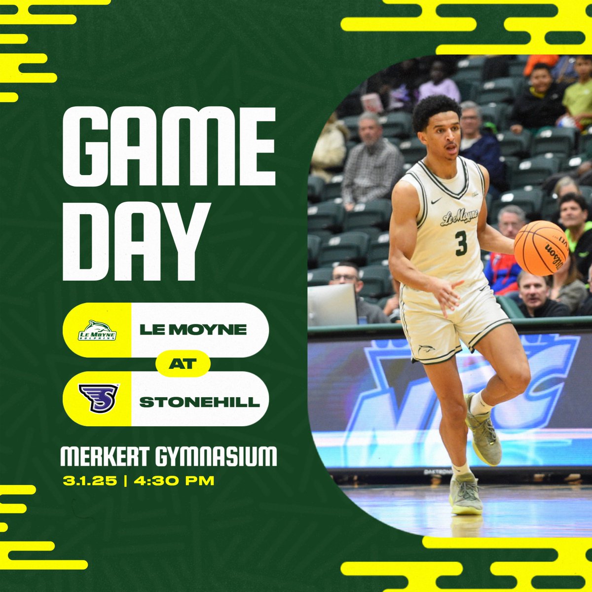 IT’S GAME DAY!! and our regular season finale!

🆚 Stonehill College Skyhawks
🏟️ Merkert Gymnasium – Easton, Mass.
⏰ 4:30 PM
📺 necfrontrow.com/game/12956
📊 stonehillskyhawks.com/sidearmstats/m…
📻 foxsports1490.com
📜 lemoynedolphins.com/news/2025/3/1/…
🐬 #PhinsUp