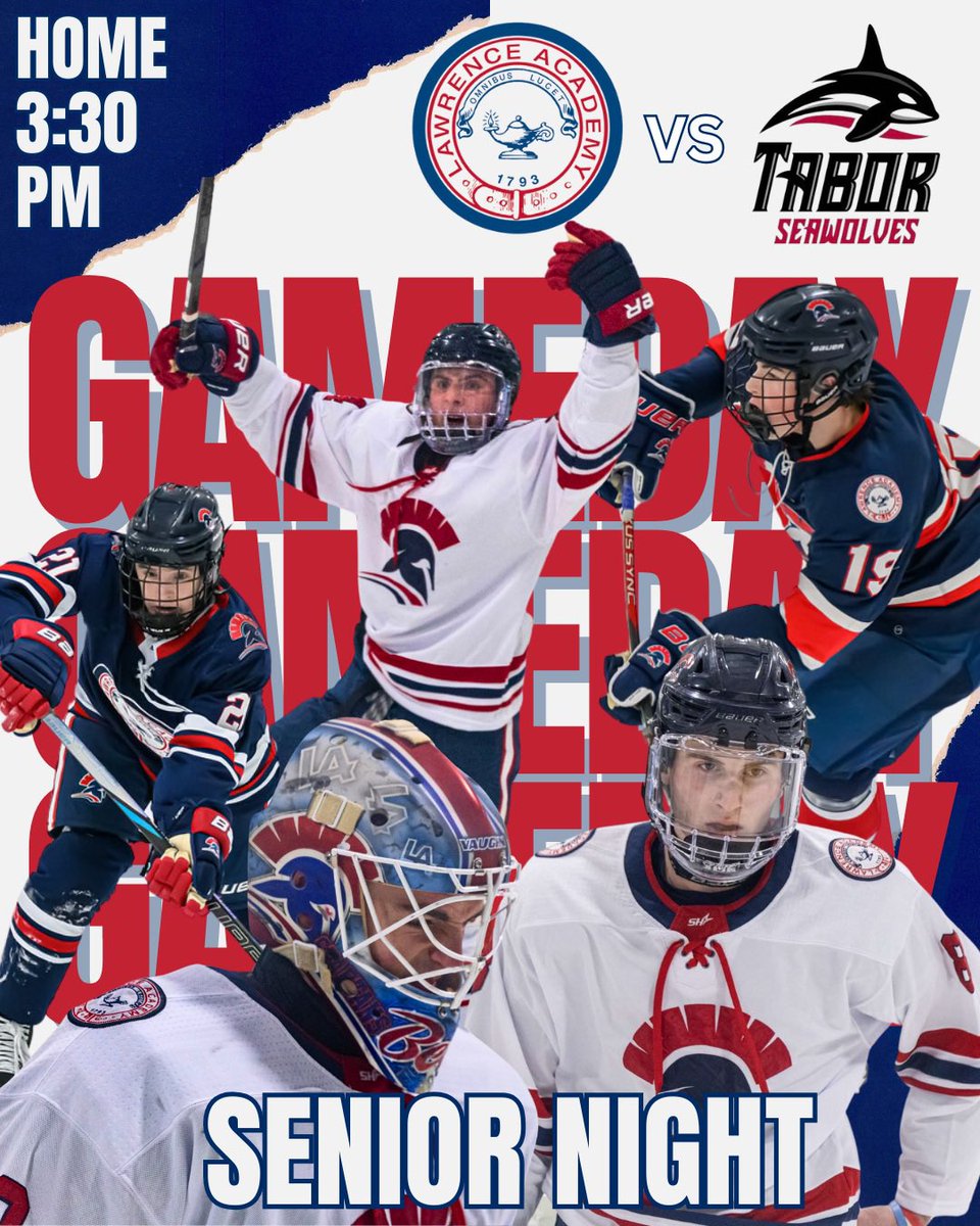 LAboyshockey's tweet photo. ❌GAMEDAY❌
Senior Night for the 2025 Seniors, looking to end the season on a high note. LETS GO!
Senior Ceremonies will happen before game.

FIRST GOAL PREDICTION🚨-
Aiden Macisaac🫣

🆚- @TABORPUCK 
📍- Grant Rink
⏰- 3:30PM
🎥- https://t.co/hrKBfaOdMp https://t.co/u31xfU2KVR
