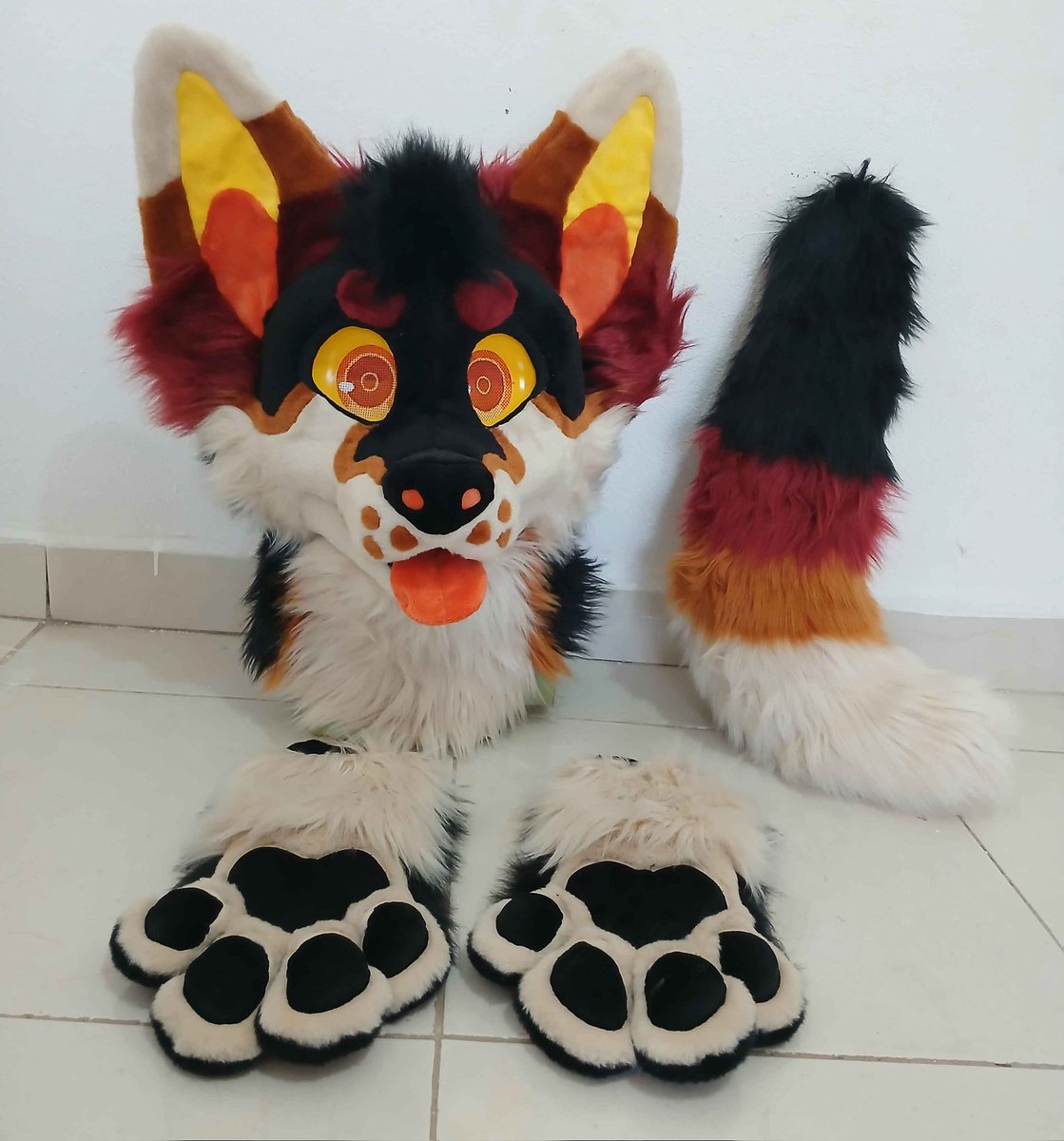 KokoCritters's tweet image. mini partial that I finished recently, the head base is from a few years ago and repairs were made