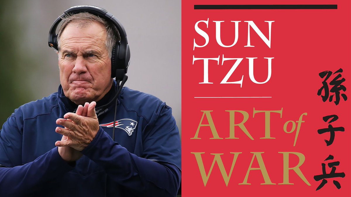 Bill Belichick’s favorite book isn’t about football.

It’s The Art of War by Sun Tzu.

For decades, he’s applied its principles to dominate the NFL.

Here’s how Belichick turned ancient military strategy into six Super Bowl rings: 🧵