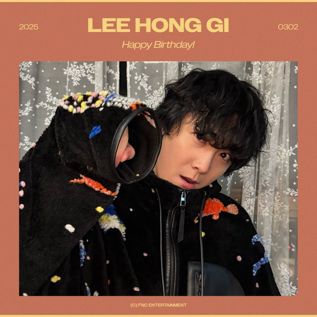 [#2025HBD] 오늘, 3월 2일은 FTISLAND 이홍기의 생일입니다. 
이홍기의 생일을 축하해주세요 :-)
 
Today March 2nd is FTISLAND LEE HONG GI's Birthday. 
Happy Birthday!! :-)
 
#FTISLAND #FT아일랜드 #이홍기 #LEEHONGGI #HappyHONGGIDay <a href="/FT_FANCLUB/">FTISLAND</a> <a href="/skullhong/">leehongki</a>