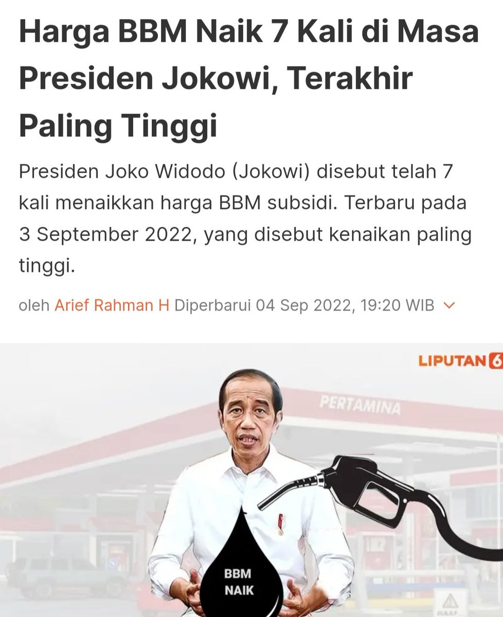 REZIM OPLOSAN ▪︎ Rezim Widodo merupakan zaman keemasan para mafioso (mafia tambang, sembako, gas, gula, bawang, judi online, dll)
☆ Mafia BBM bebas nyari untung lewat kenaikan harga BBM yg always disetujui rezim). 
▪︎ Anjrit, rakyat yg harus bayar mahal kejahatan rezim ini.