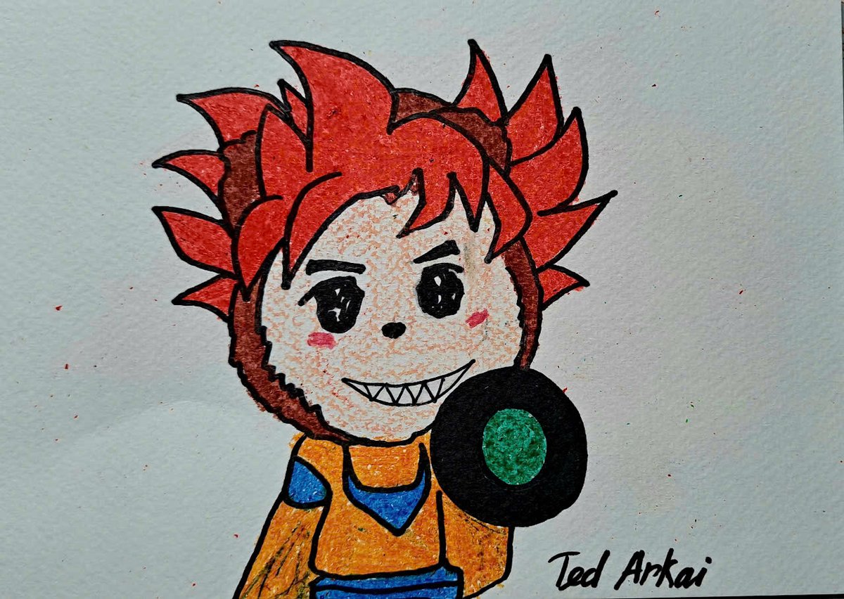 My new art for <a href="/arkaiworld/">arkai 🏛️</a> 
My Goku Arkai is preparing for his energy ball