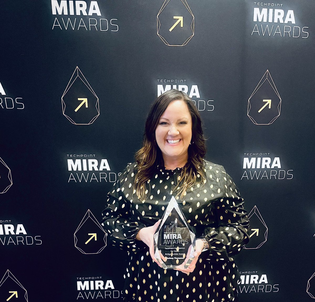 PennPrincipalT's tweet photo. The 2025 MIRA Awards were a wonderful night for @WilliamPenn49 

Penn was a finalist for the Talent Impact Award, and I was named the @TechPointInd Bridge Builder Award Recipient! 

Humbled and grateful that our work is being seen! Keeping kids the compass! https://t.co/1GpWBvB3mO