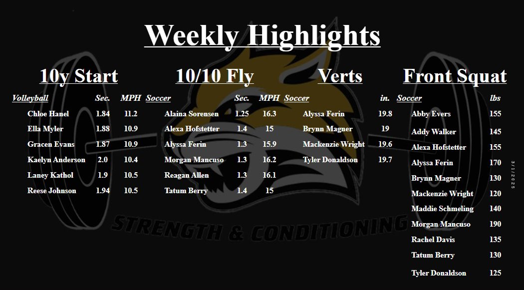 Another big week filling up the highlight board‼️🐾💪🏽#CatConstruction