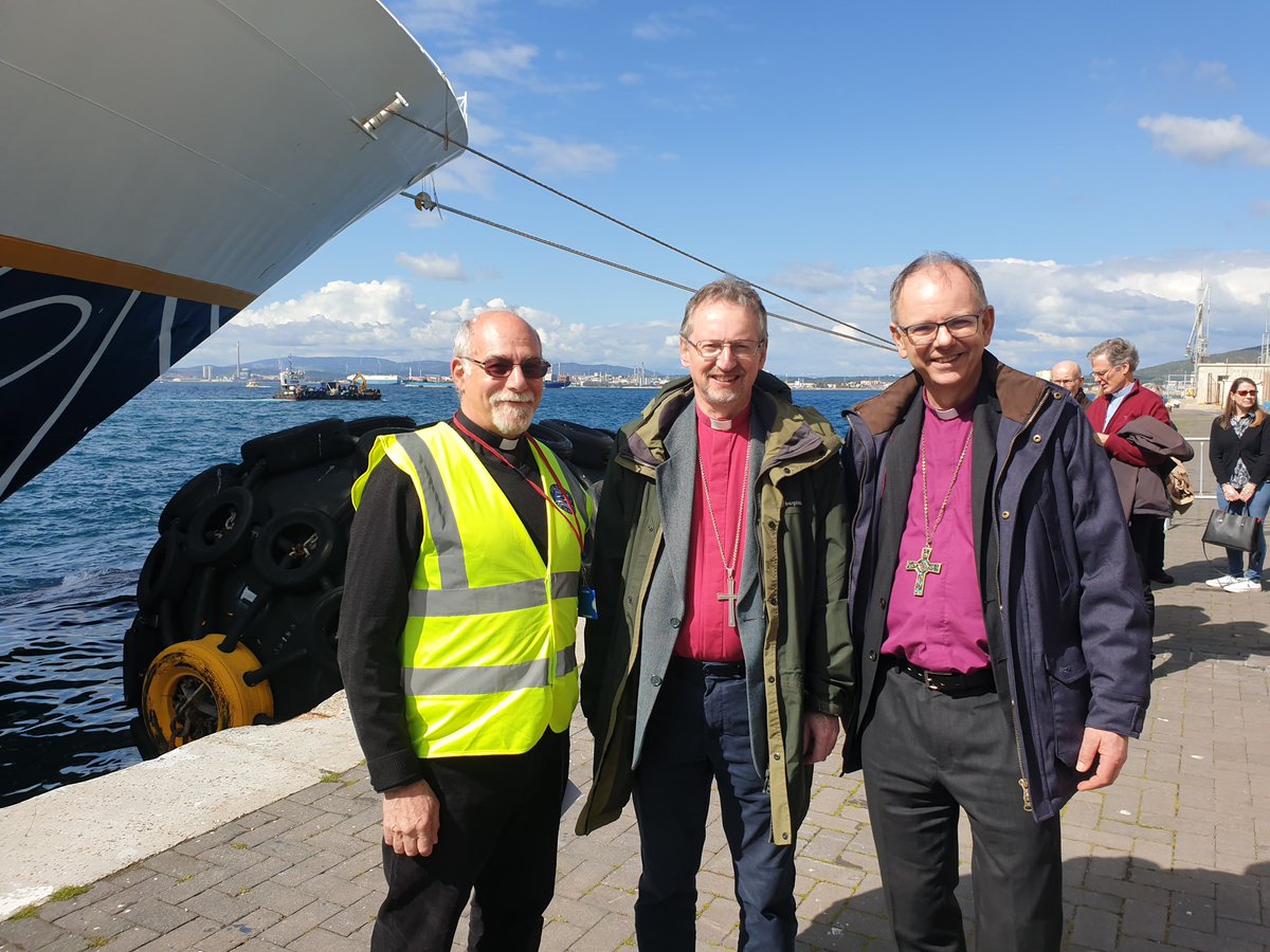 Visiting the Mediterranean Mission to Seafarers in Gibraltar with our very newly consecrated suffragan bishop Andrew.