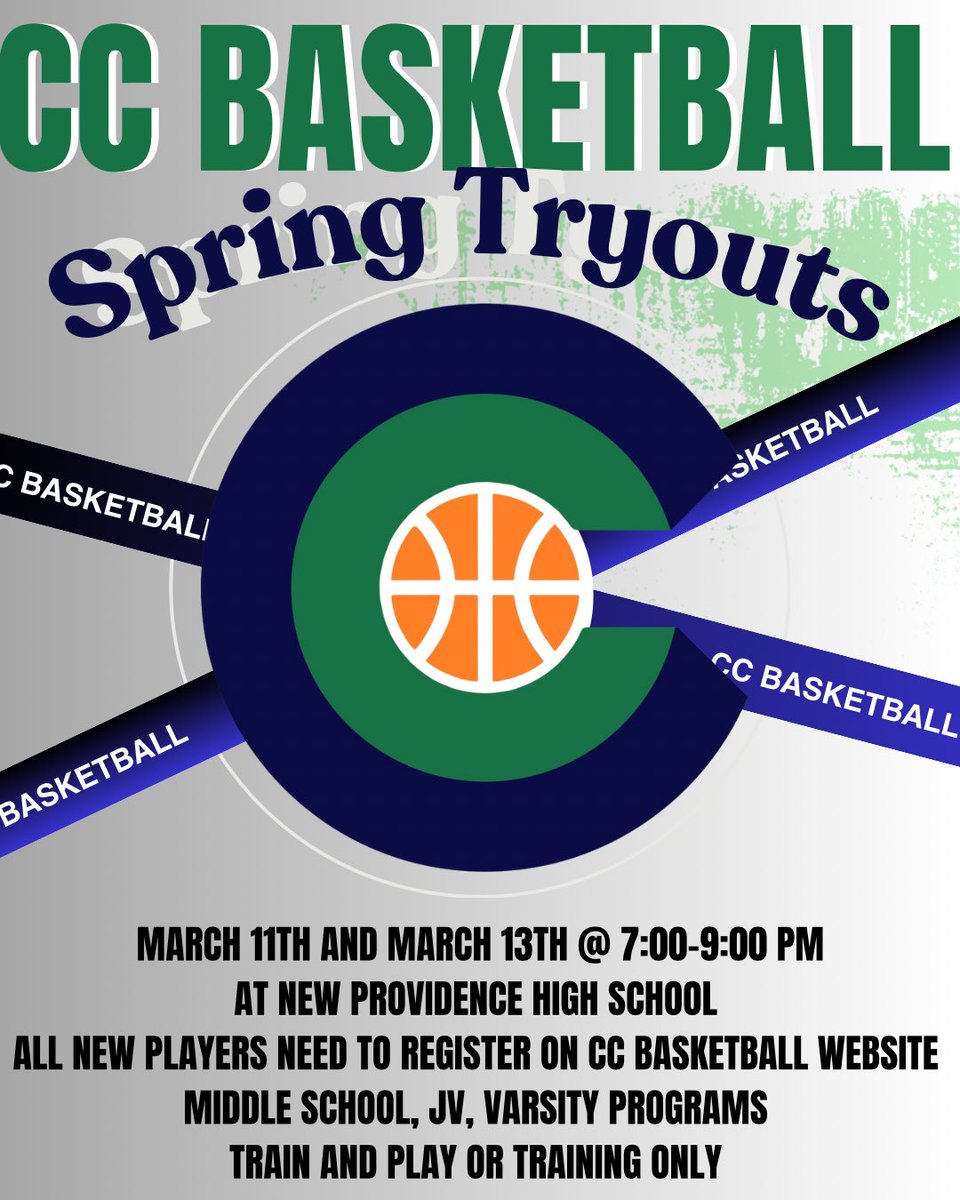10 days away!! Come try out for CC Basketball!