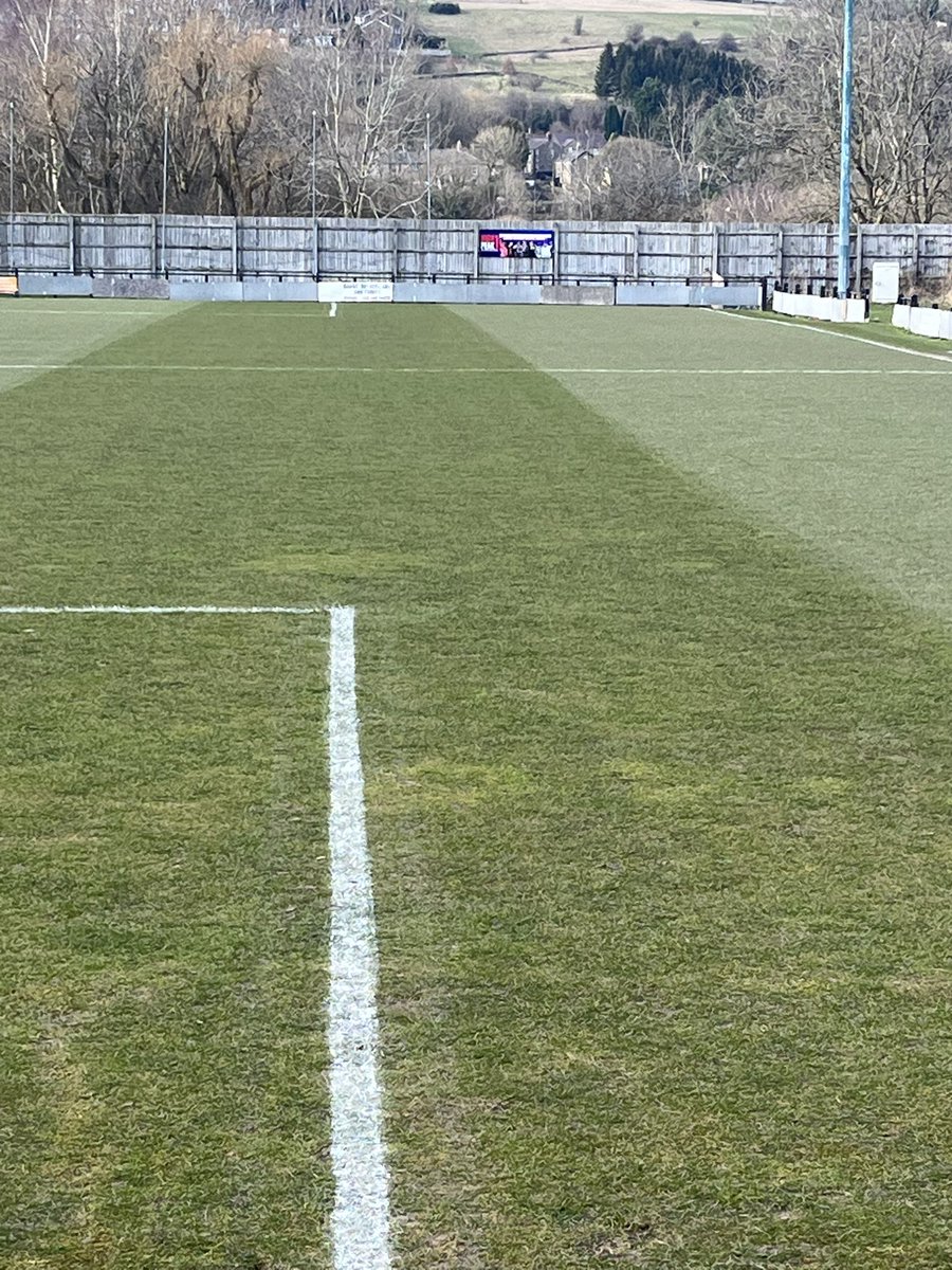 Pitch in great nick ahead of today’s game 💛🖤💛🖤⚽️⚽️⚽️⚽️