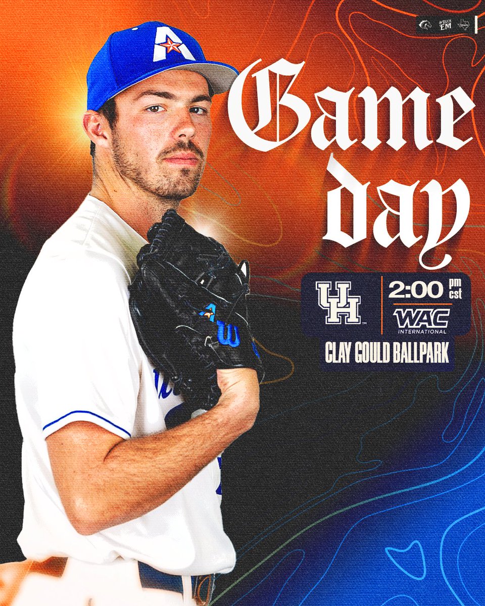 GAMEDAY 🤠  

Today's game will be streamed on WAC International for FREE, just create a login 🤝 

📶 : tinyurl.com/BSBstatsUH2
📺 : tinyurl.com/BSBwatchWAC
📻 : radio.uta.edu
🎟️ : tinyurl.com/BSBvsUH2tix

#BuckEm🐎