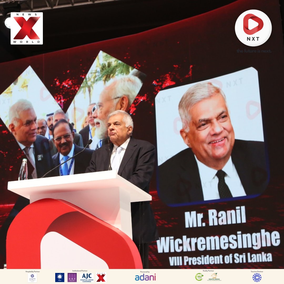nxt_conclave's tweet image. Mr. Ranil Wickremesinghe delivers the Guest of Honour’s Address at NXT in South Asia, offering his vision on regional growth, collaboration, and future opportunities.
#NxtConclave #TheFutureIsNxt #NxtConclave2025 #SeetheworldthroughNXT #NewsXworld #Nxtworld
@Kartiksharmamp…