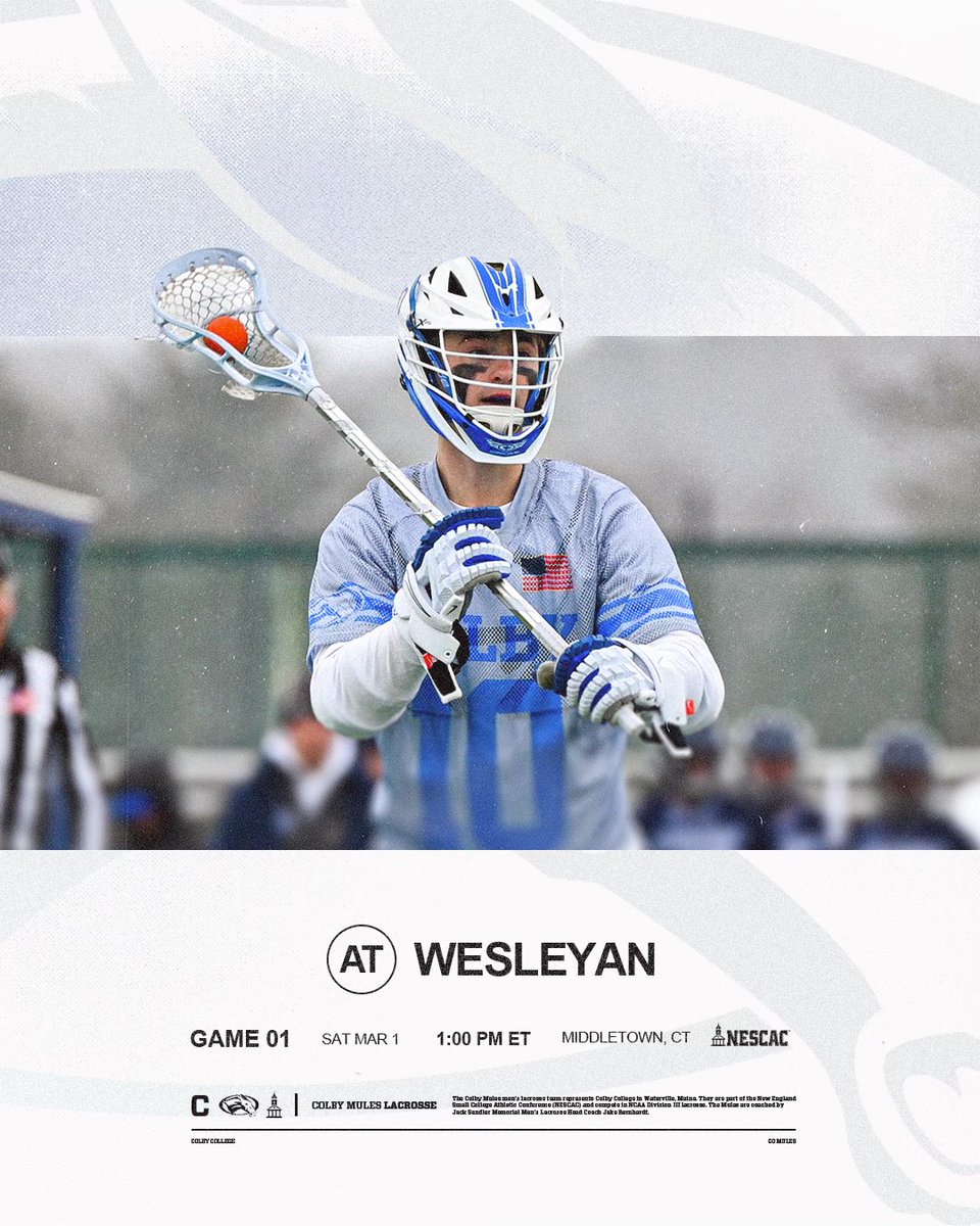 GAMEDAY

The Mules travel to Connecticut for the season opener against the Wesleyan Cardinals. Tune in live on NSN sports.

#RollMules