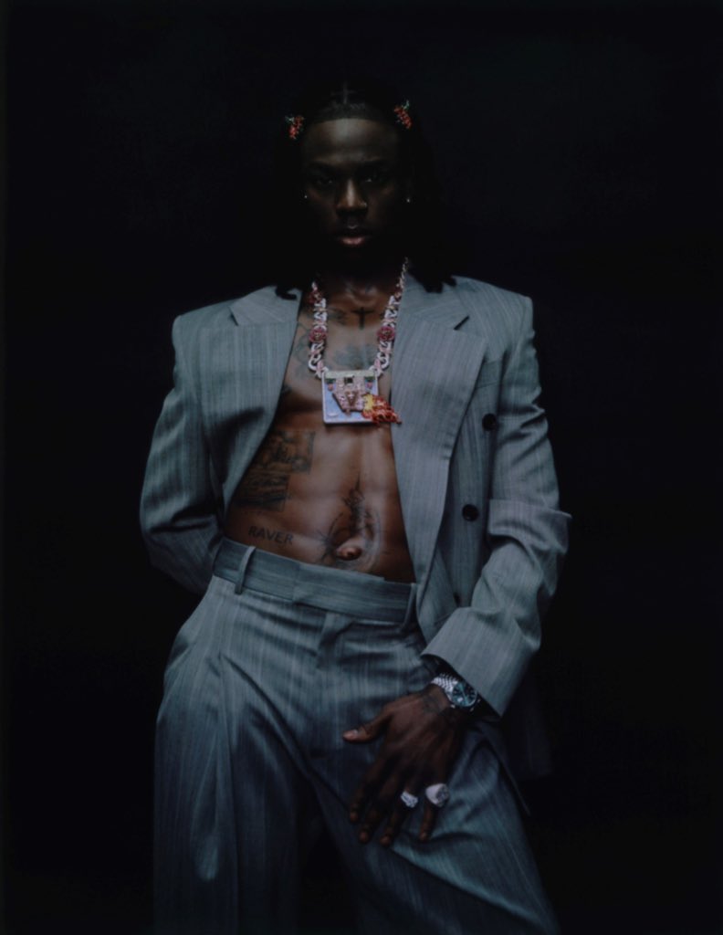 remaaccess's tweet image. Rema for Dazed Magazine.🦇❤️

— Shot by: @gabrielomoses