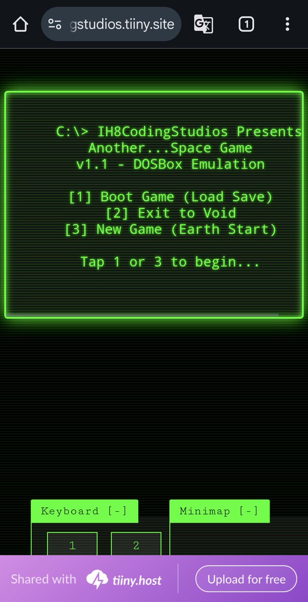 ih8codingstudio's tweet image. V3 Not Another Space game.
V2 left
V3 right.
V4...Soon
pew pew
Play game
…pacegamev3ih8codingstudios.tiiny.site
#nasg #spacegame #ih8codingstudios
