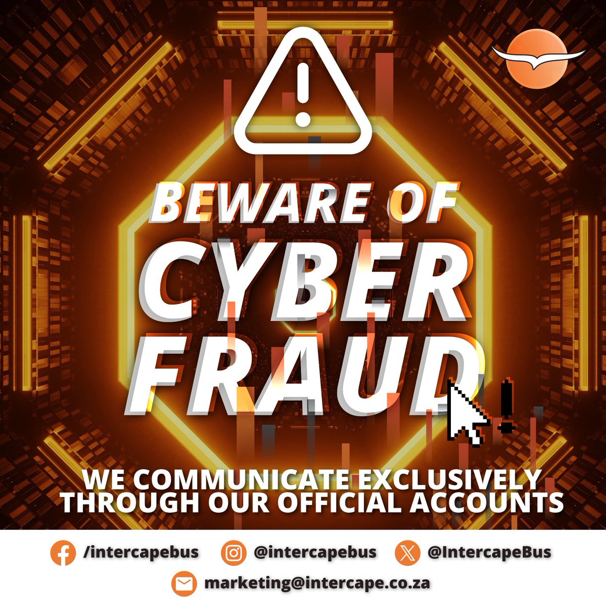 IntercapeBus's tweet photo. “True wealth is found in knowing our deep need for God.”

Beware of Cyber Fraud. We communicate EXCLUSIVELY through our OFFICIAL accounts!

Download the Intercape App TODAY at https://t.co/EM8ficlVAv

#Intercape #DownloadIntercapeApp #DevotionalMondays https://t.co/YOhtYVNBjv