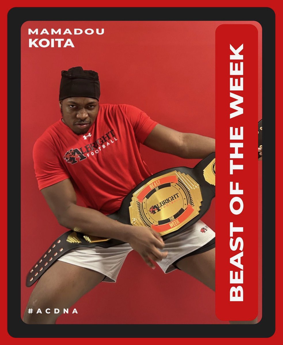 Albright Football Beasts of the Week! 

Congratulations Darien Osmun and Mamadou Koita. Keep up the hard work!
